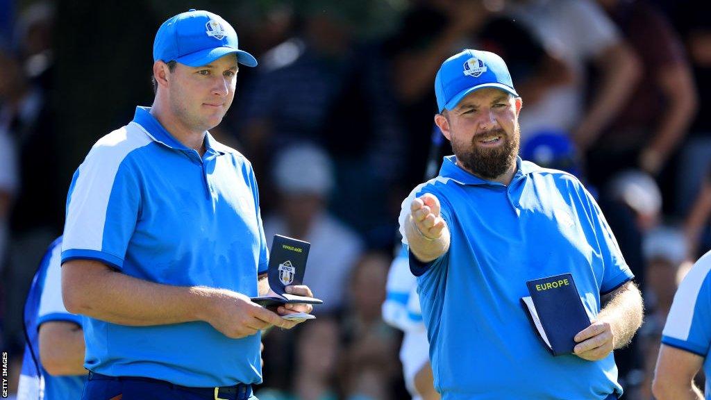 Sepp Straka and Shane Lowry won their opening foursomes on Friday