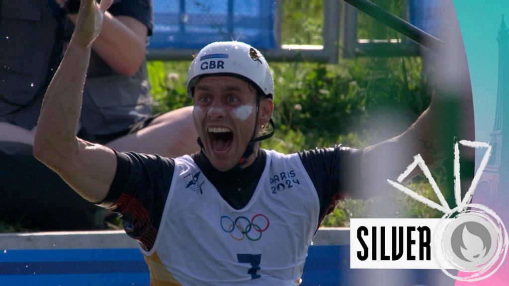 Team GB's Burgess wins brilliant canoe slalom silver