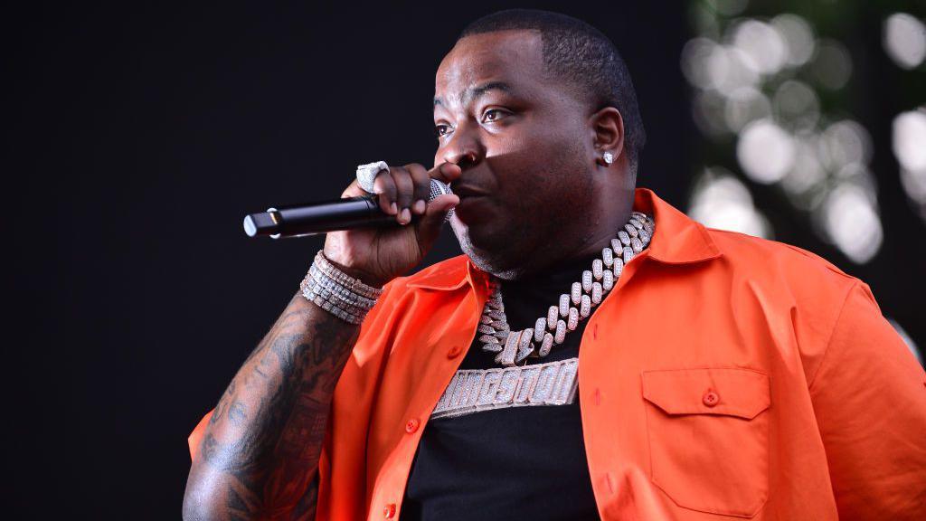 Singer Sean Kingston performing in June 2023