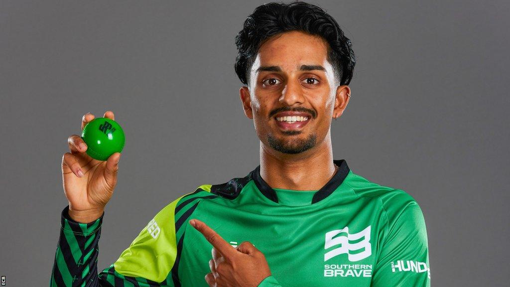 Jafer Chohan poses ahead of playing for Southern Brave