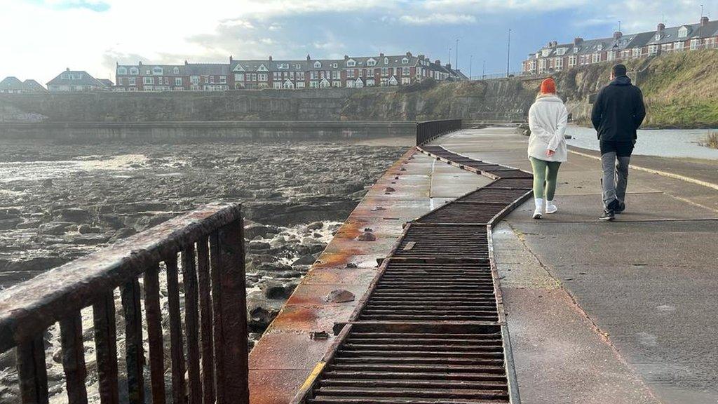 Fallen coastal barriers