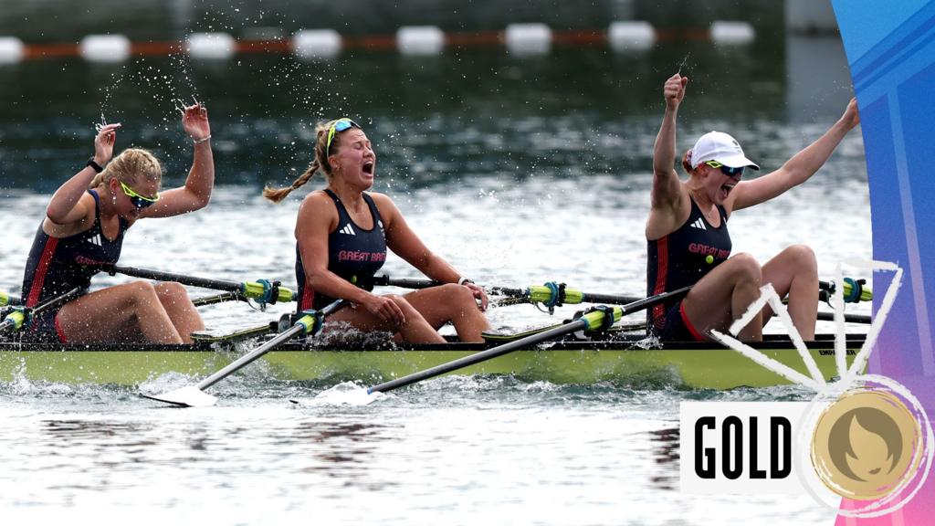 GB win 'historic' quad sculls gold with dramatic photo finish