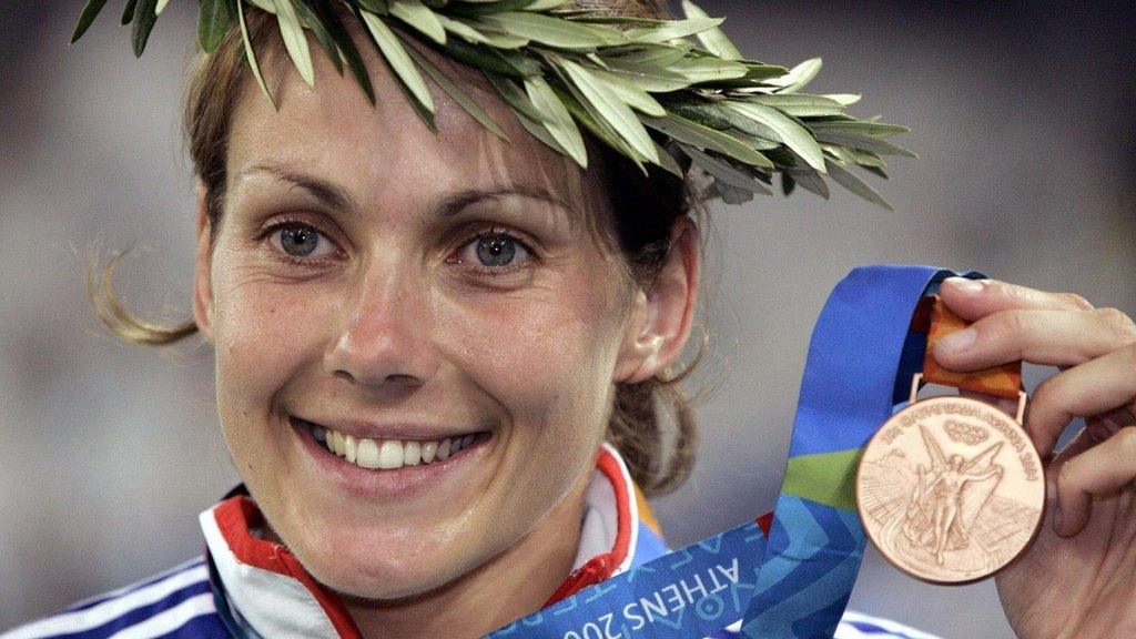 Kelly Sotherton won heptathlon bronze a the 2004 Olympic Games in Athens