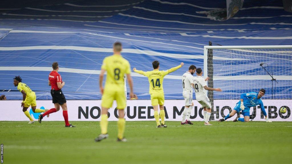 Samuel Chukwueze scores against Real Madrid