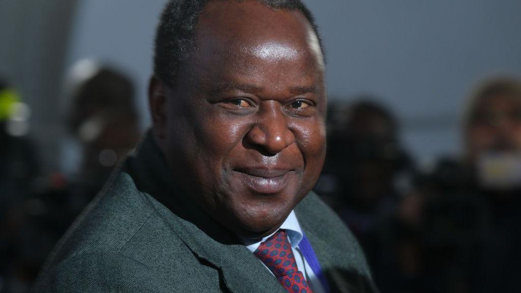 Tito Mboweni at a summit in Germany in 2019.