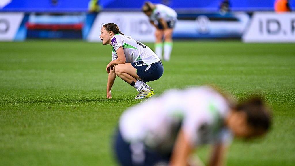 Emily Murphy dejected at full-time