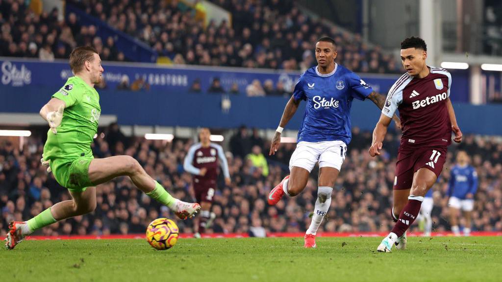 Ollie Watkins scores for Aston Villa