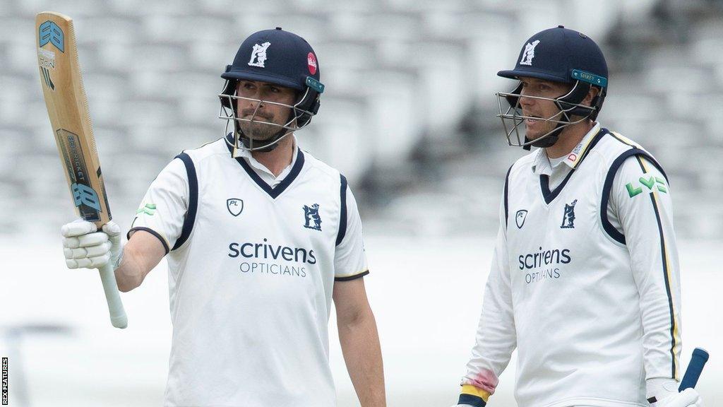 Will Rhodes (95) and Danny Briggs (71) both hit their best scores of the season at Lord's