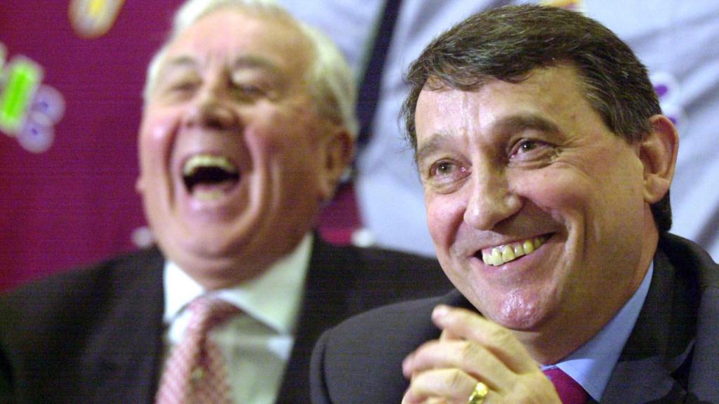 Graham Taylor with Doug Ellis in the background