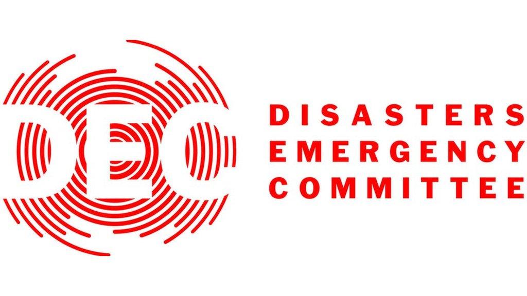 Logo for the UK's Disasters Emergency Committee