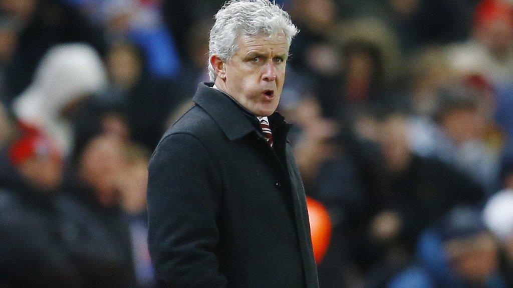 Stoke City manager Mark Hughes is in his third season in charge at the Britannia Stadium