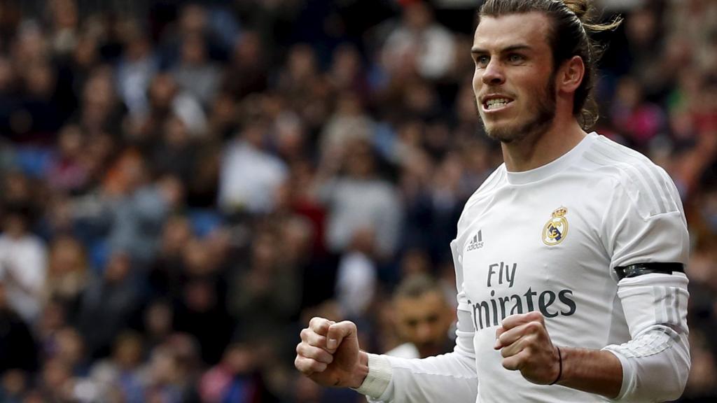 Gareth Bale celebrates