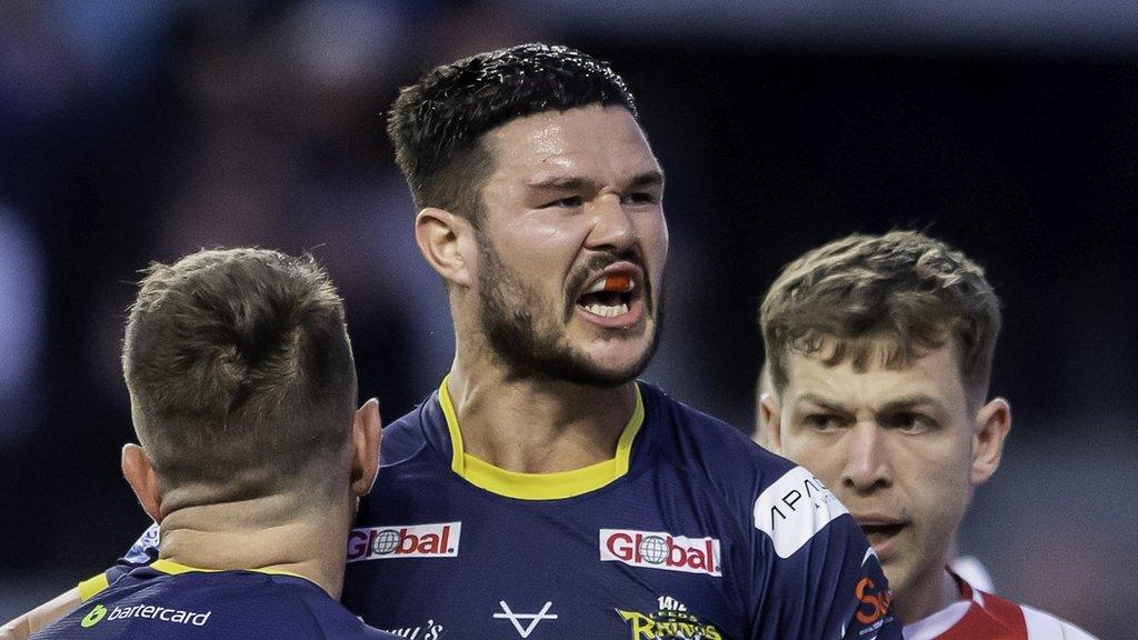 Leeds Rhinos' James Bentley on the field during a game for the club