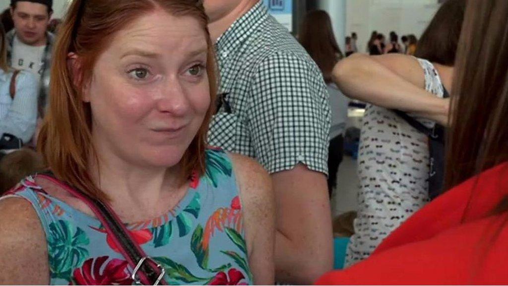 Woman stranded at Stansted airport