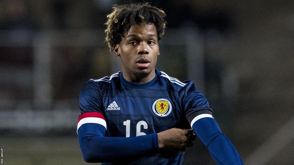 Dapo Mebude has five Scotland caps at under-21 level