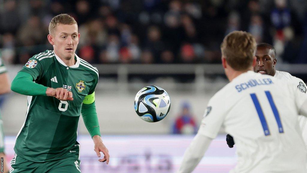 George Saville in action against Finland