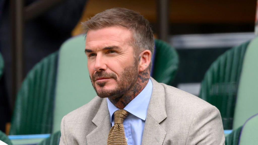  David Beckham attends day one of the Wimbledon Tennis Championships.