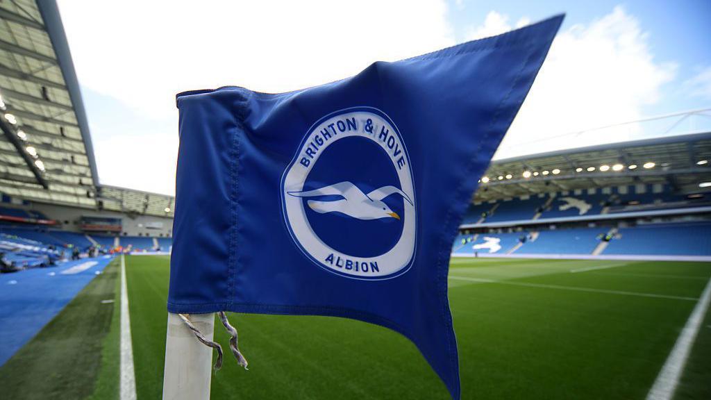 Brighton corner flag at Amex Stadium