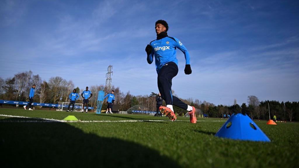 Josh Acheampong in training