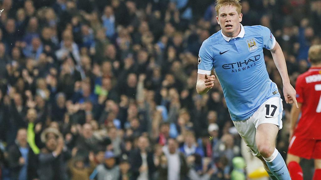 Kevin De Bruyne celebrates