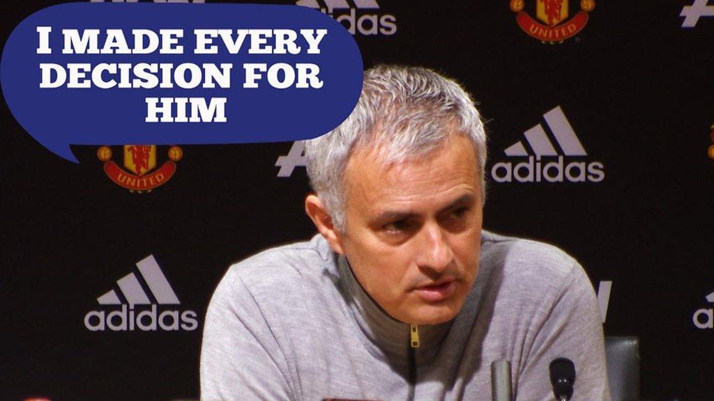 Manchester United's Jose Mourinho