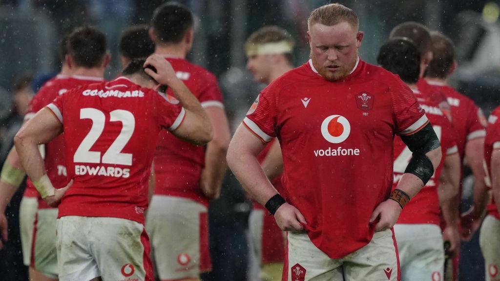 Keiron Assiratti of Wales during the Six Nations rugby match between Italy and Wales.