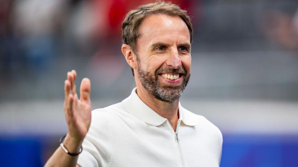 Gareth Southgate smiling