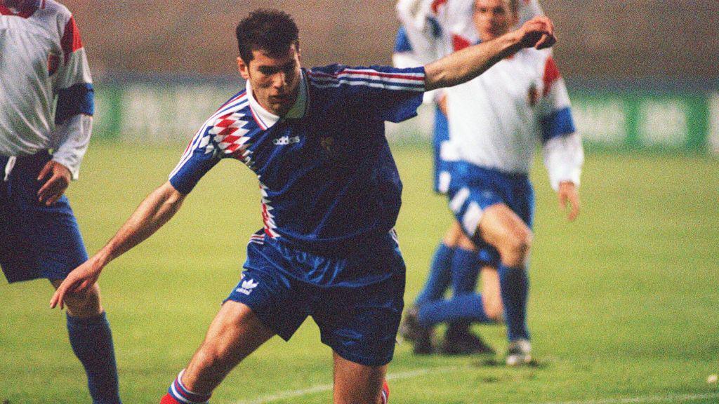 Zinedine Zidane in action for France