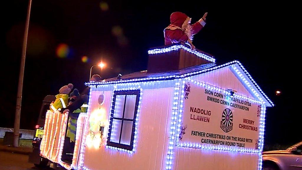 Community donations have allowed this local Santa to continue visiting kids ahead of Christmas.