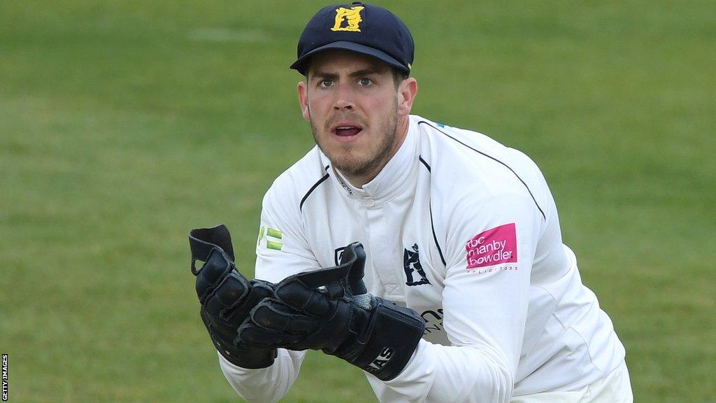 Michael Burgess playing for Warwickshire