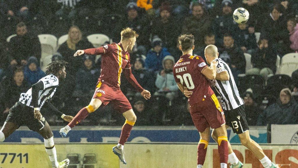 Mika Biereth was unable to add to his Motherwell goal tally