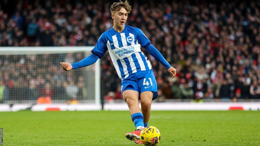 Brighton's Jack Hinshelwood wore small shin pads in last weekend's match