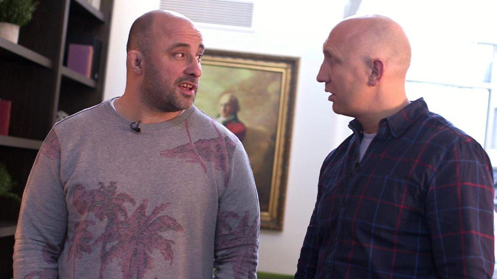 David Flatman (left) with Tom Shanklin (right)