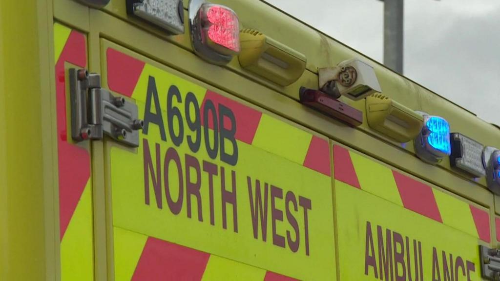 The back of an ambulance