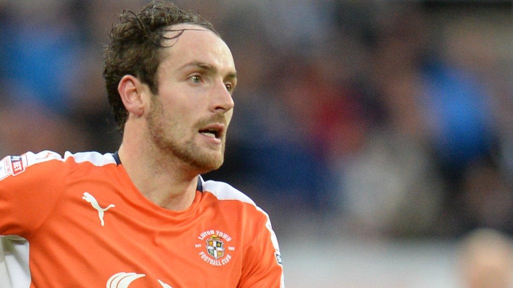 Luton Town striker Danny Hylton