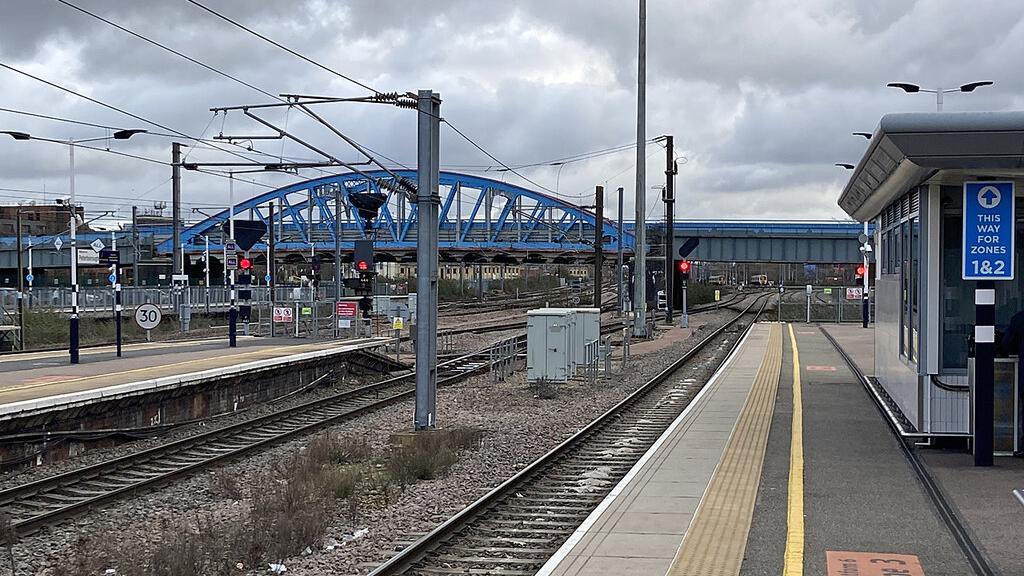 Peterborough station platform