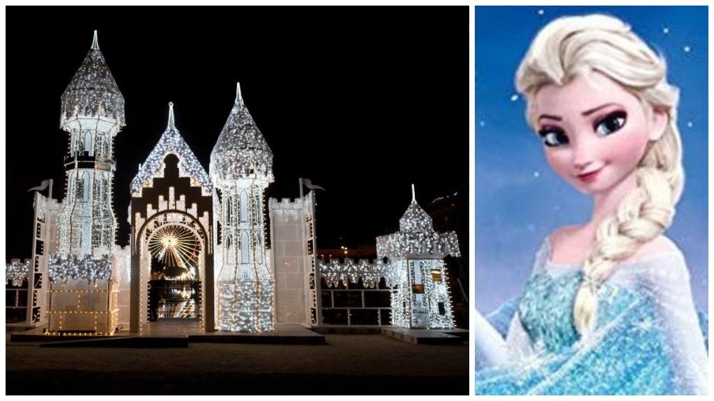 Ice castle Elsa