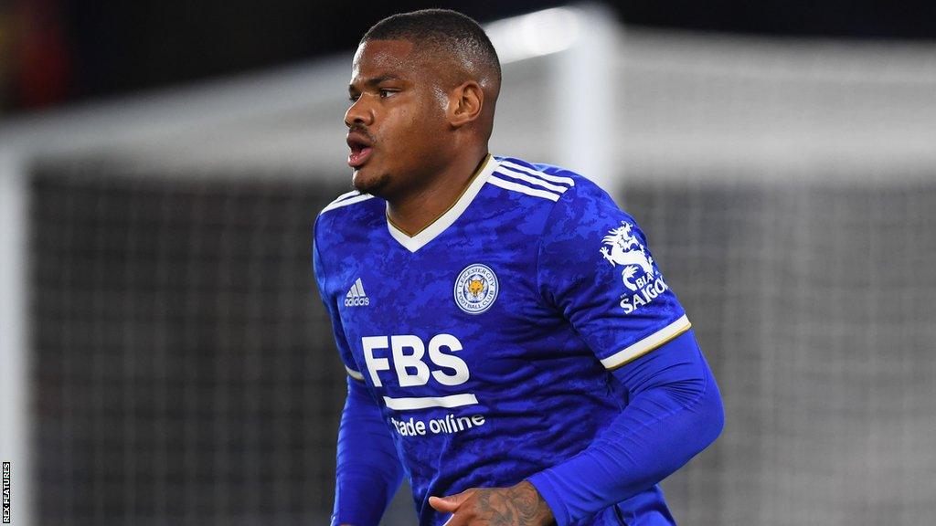 Vontae Daley-Campbell in action for Leicester City