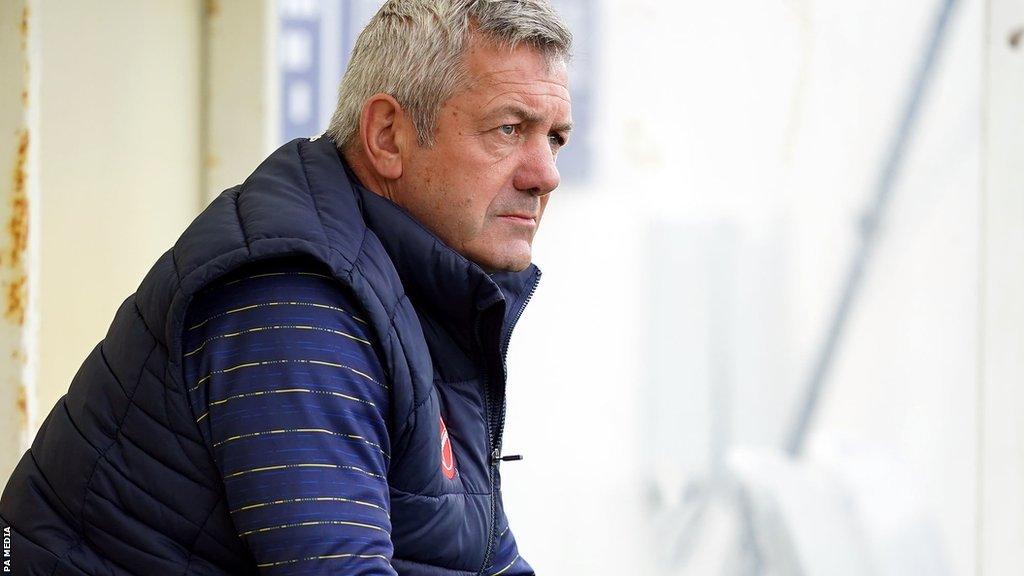 Daryl Powell watches on from the sidelines