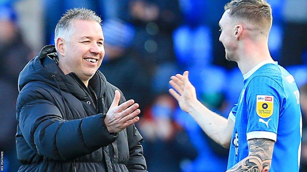 Darren Ferguson and Jack Taylor