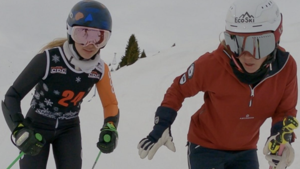 Giselle Gorringe (L), was formerly coached by four-time WInter Olympian Chemmy Alcott