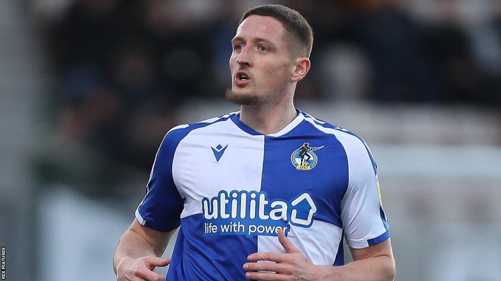 Ryan Loft in action for Bristol Rovers