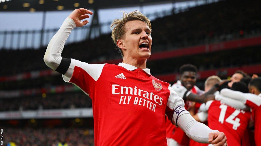 Arsenal midfielder Martin Odegaard