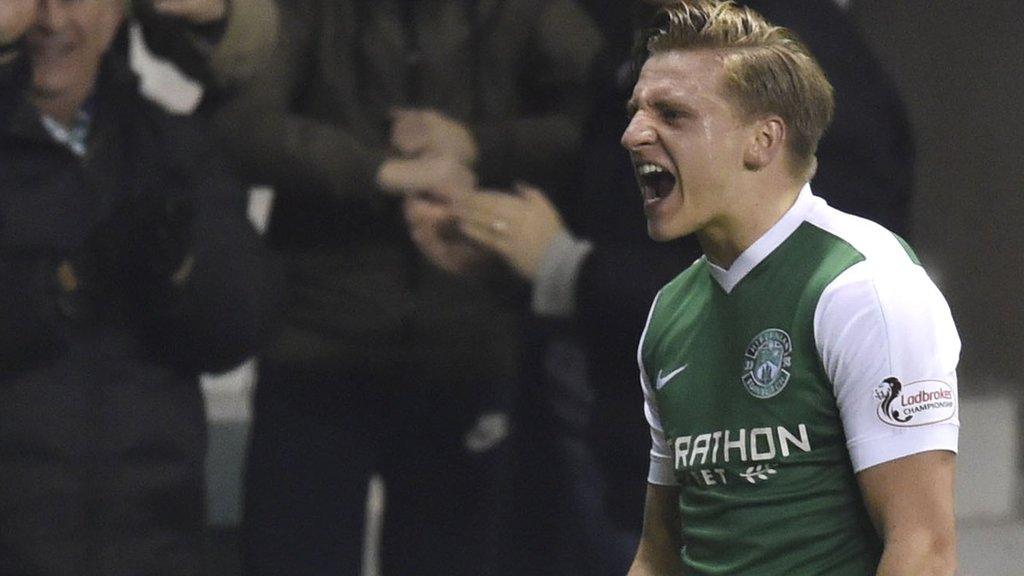 Jason Cummings celebrates