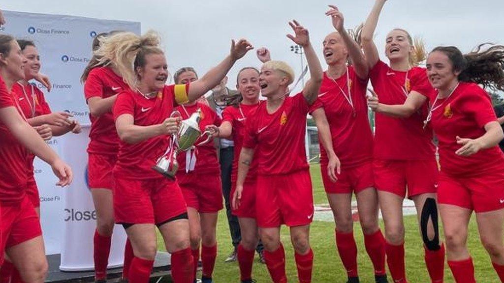 Jersey celebrate winning the Muratti