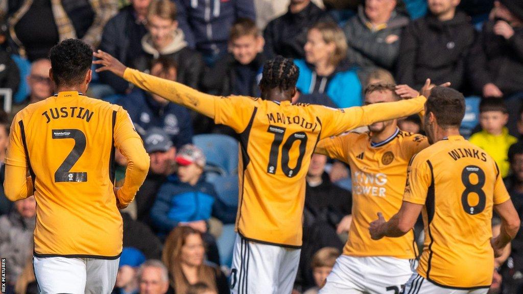 Stephy Mavididi celebrates scoring at Loftus Road