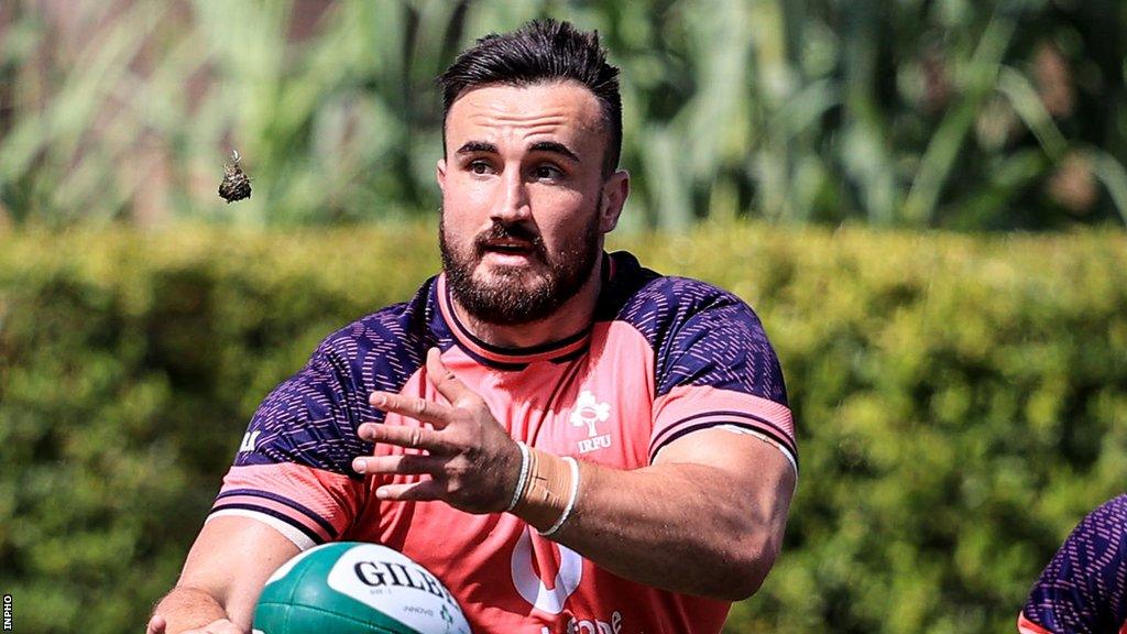 Ronan Kelleher during a training session with Ireland