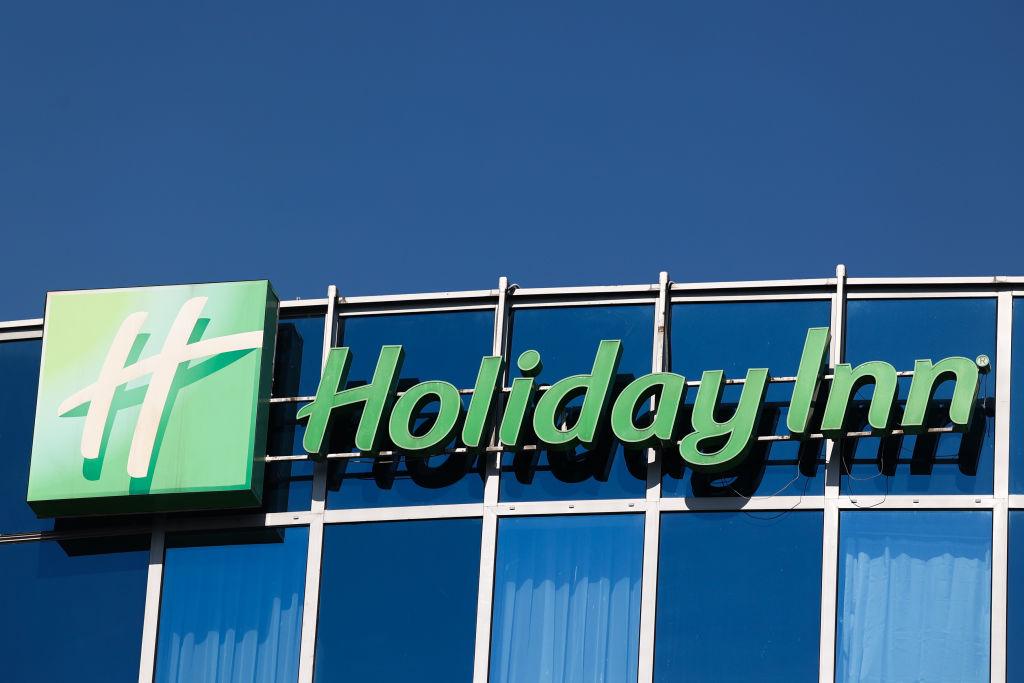 Holiday Inn logo and sign