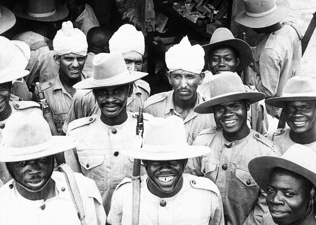 African and Indian soldiers