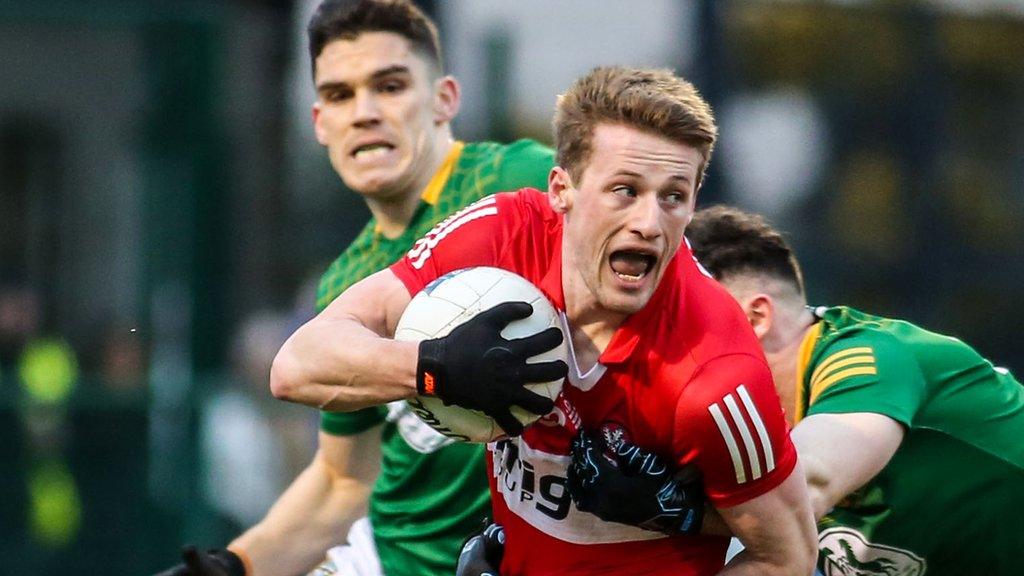 Brendan Rogers was outstanding in midfield for Derry against Meath